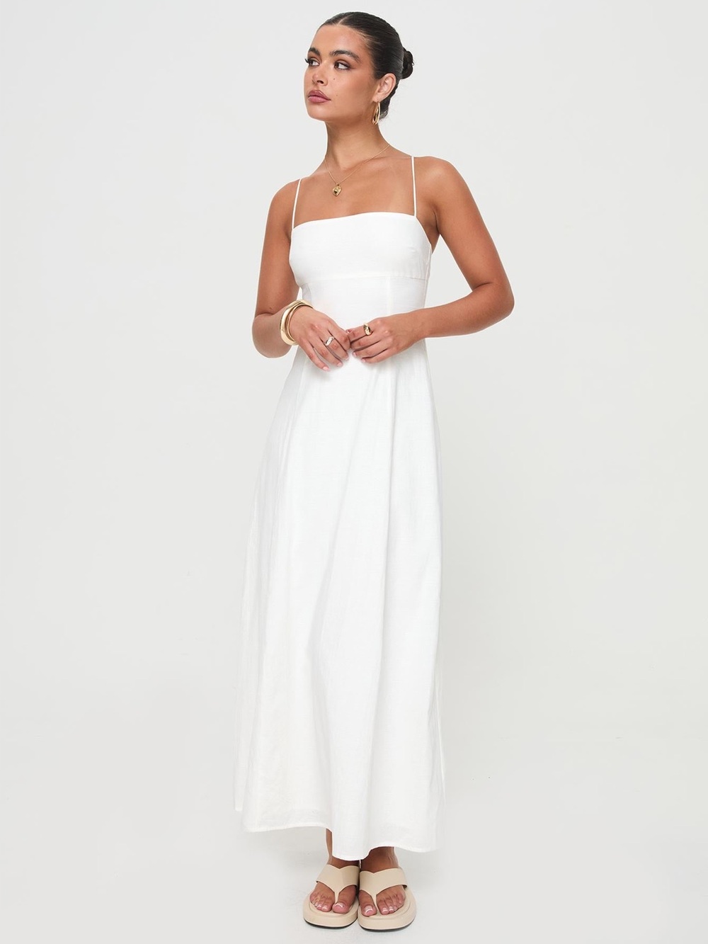 PRINCESS POLLY Brightwell Maxi Dress in White 2
